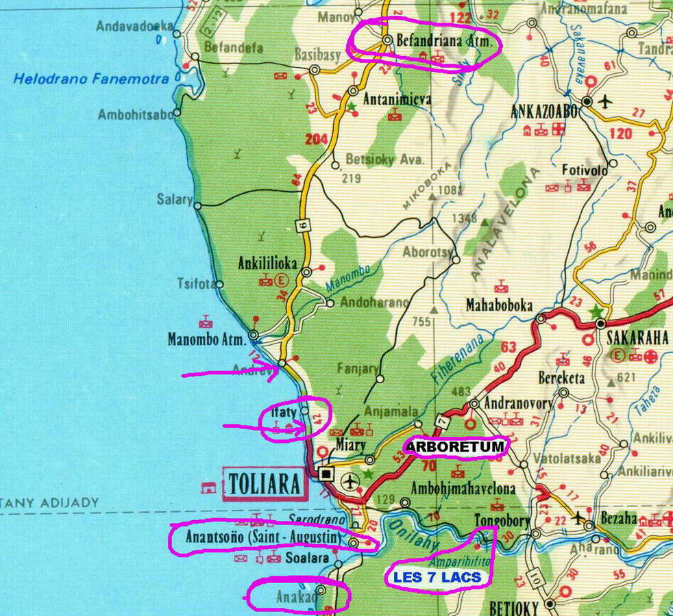 carte dtaille tulear morombe et environs